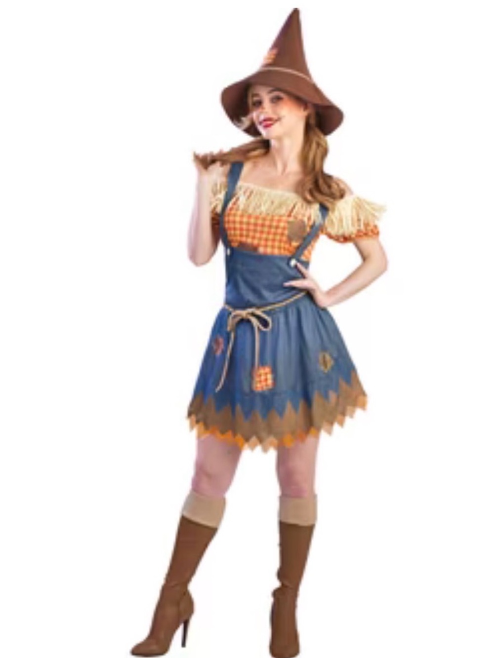 Wizard of Oz Scarecrow Costume, Women Size Medium 8-10,